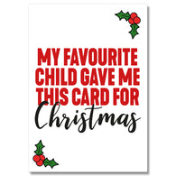 Favourite Child Christmas Card